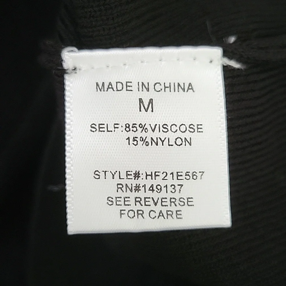 HYFVE Black Ribbed Bodycon Tank Dress Sz Medium NWT - Picture 5 of 5